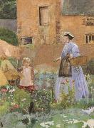 George John Pinwell,RWS In a Garden at Cookham (mk46) Spain oil painting artist